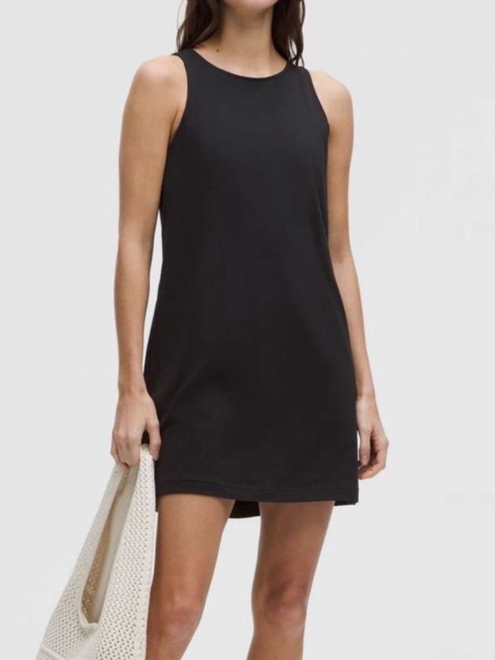 Lululemon Shift Dress Cinched-Waist Black fits like S